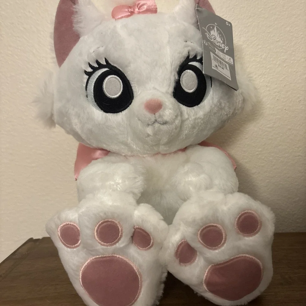 Disney Parks Marie Aristocats Big Feet Paws Plush 14